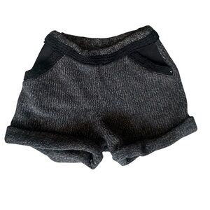Roseanna Acrylic Shorts With Pockets Gray & Black Women's Size 40 Excellent
